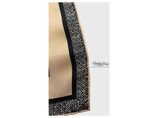 Lenço Dior leopardo castanho - vista 5
