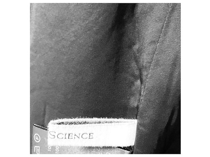 Autre Marque Arts & Science Chaleco largo de lana negro con botones frontales - vista 5
