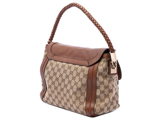 Borsa a patta Bella Gucci GG Canvas Beige - vista 2