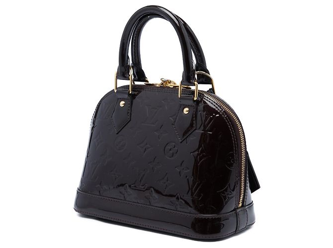 Borsa Satchel Alma BB Louis Vuitton Monogram Vernis Viola - vista 2
