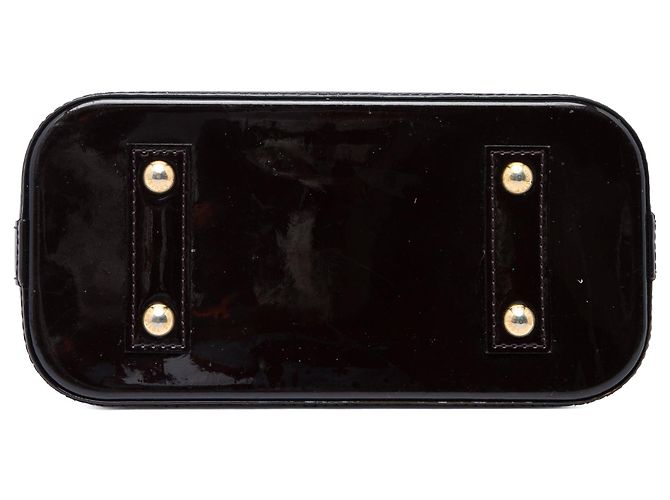 Borsa Satchel Alma BB Louis Vuitton Monogram Vernis Viola - vista 3