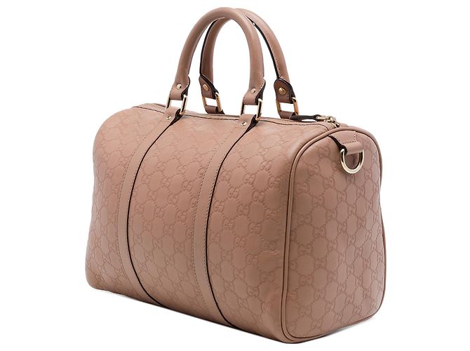 Borsa Boston Gucci Medium Guccissima Joy Marrone - vista 2