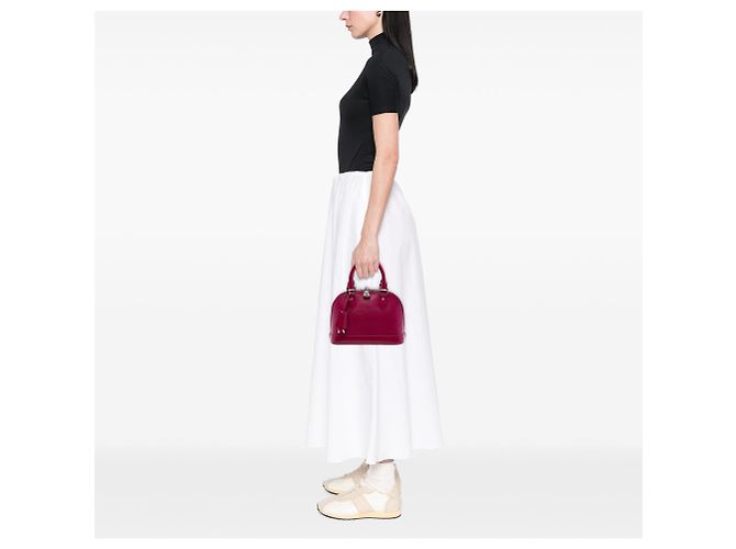 Borsa Louis Vuitton Alma BB in pelle Epi rosa - vista 6