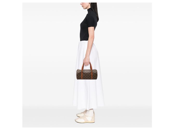 Borsa a mano Louis Vuitton Monogram Papillon 30 Marrone - vista 6