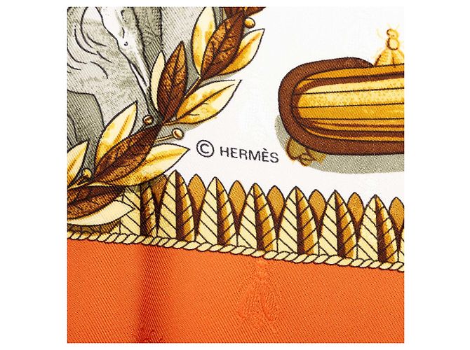 Multi Hermès Napoleon Carre Silk Scarf 90 Scarves - Ansicht 5