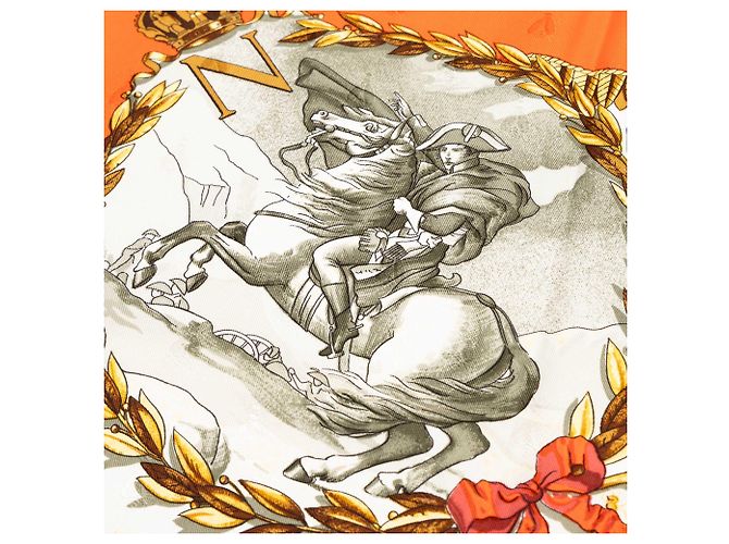 Multi Hermès Napoleon Carre Silk Scarf 90 Scarves - Ansicht 6