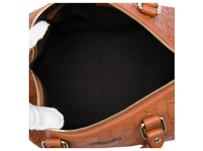 Borsa Boston Gucci Medium Guccissima Joy Marrone - vista 4