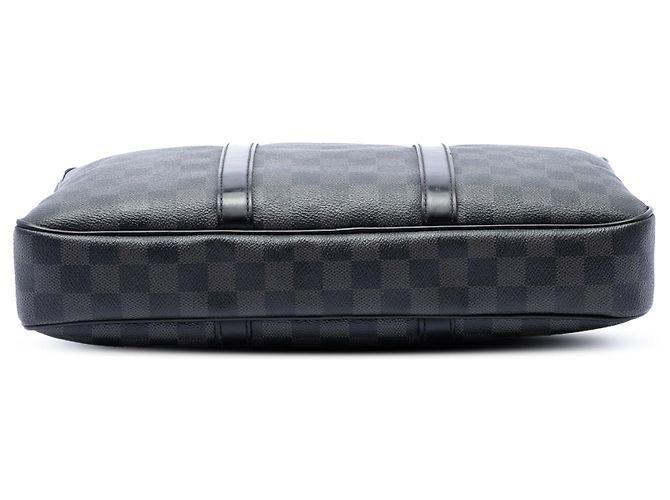 Borsa da Lavoro Louis Vuitton Damier Graphite Porte Documents Voyage PM Nera - vista 3