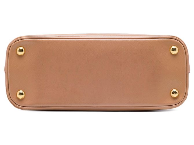 Borsa Prada Promenade Medium in Saffiano Vernice Marrone - vista 3