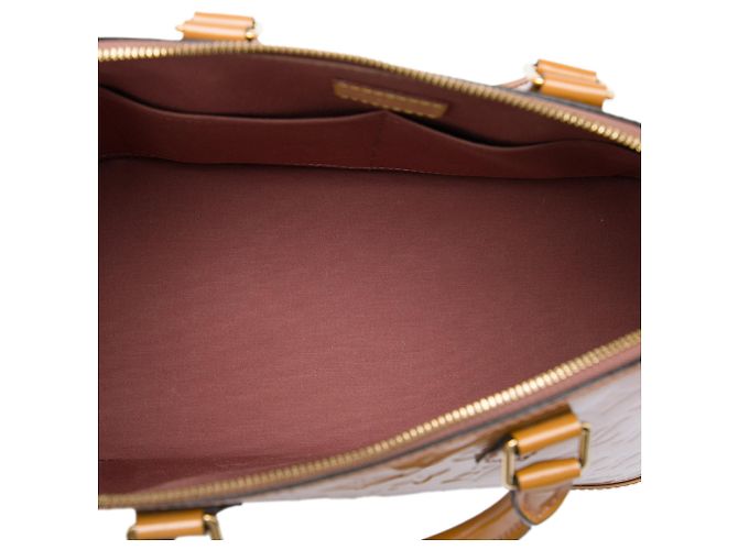 Borsa a mano Louis Vuitton Monogram Vernis Alma PM Marrone - vista 4