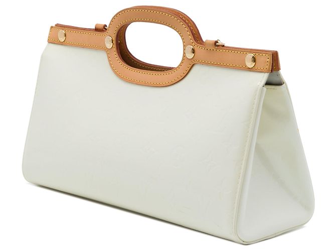 Sac Satchel Louis Vuitton Monogram Vernis Roxbury Drive Blanc - vue 2