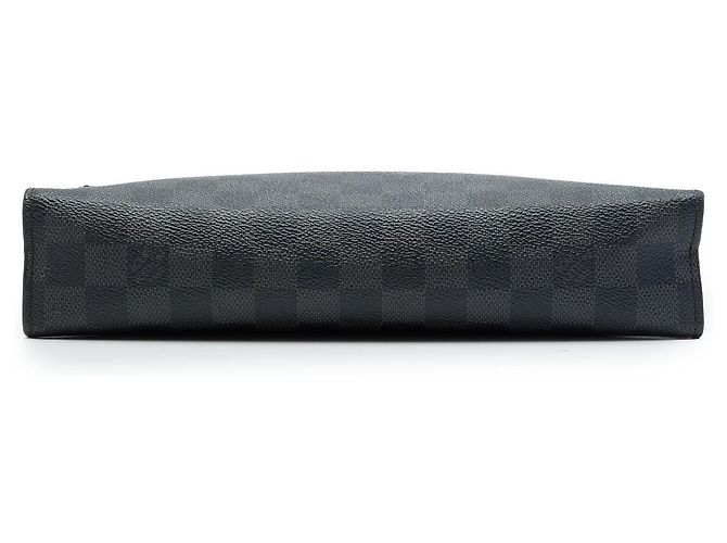 Borsa a pochette Louis Vuitton Damier Graphite Pochette Voyage MM nera - vista 3