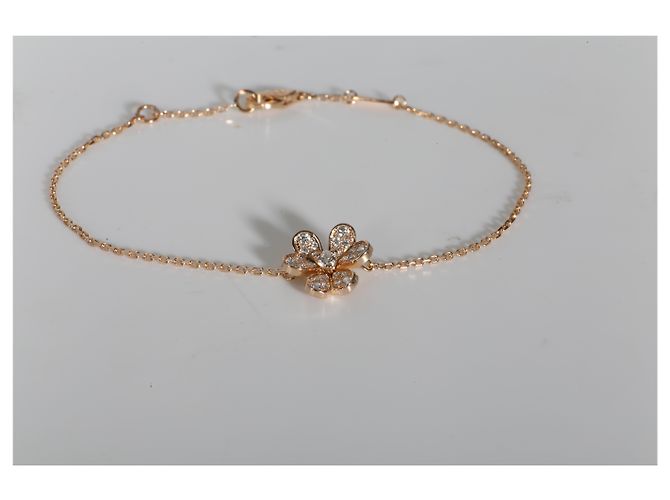 Bracciale Mini Frivole Van Cleef & Arpels in oro rosa e diamanti - vista 4