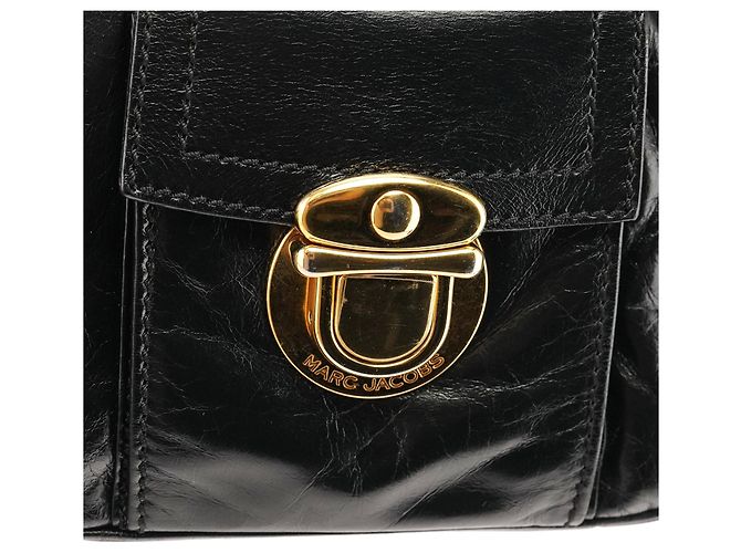 Marc Jacobs Blake Multi-Pocket Tote Bag aus schwarzem Leder - Ansicht 6