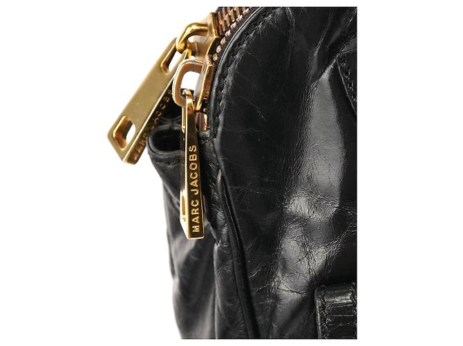 Marc Jacobs Blake Multi-Pocket Tote Bag aus schwarzem Leder - Ansicht 7