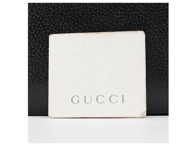 Bamboo Gucci 002 1061 Borsa Tote in pelle nera con bambù - vista 10