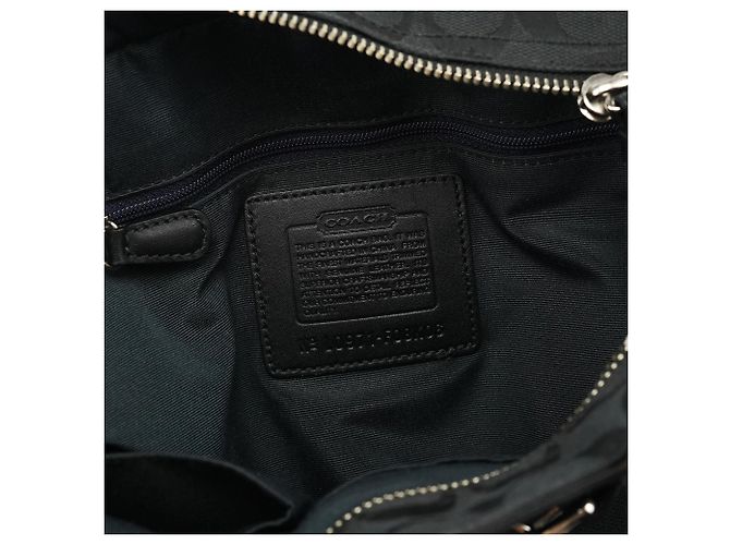 Coach Borsa Tote Hamptons Signature Nera F08K06 - vista 13