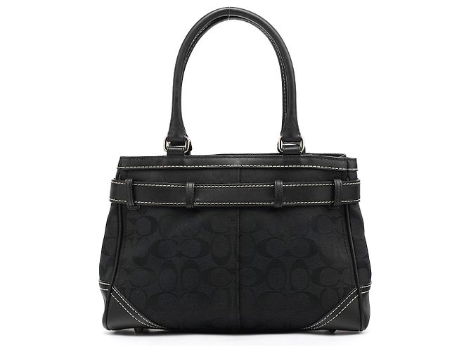 Coach Borsa Tote Hamptons Signature Nera F08K06 - vista 3