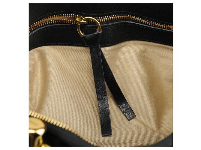 Héloïse Chloé Borsa Tote Heloise in pelle nera - vista 13
