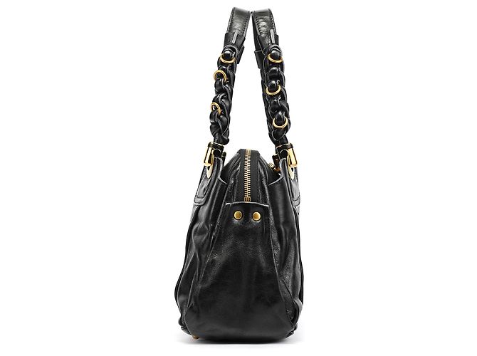 Héloïse Chloé Borsa Tote Heloise in pelle nera - vista 2