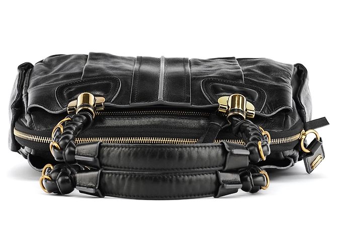 Héloïse Chloé Borsa Tote Heloise in pelle nera - vista 4