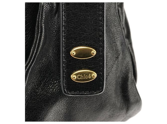 Héloïse Chloé Borsa Tote Heloise in pelle nera - vista 6