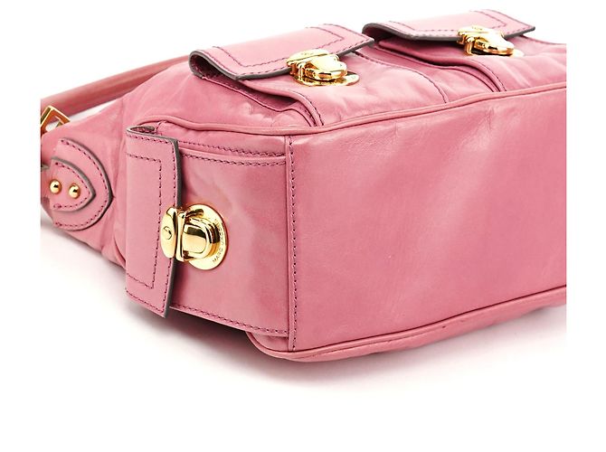 Marc Jacobs Borsa a tracolla Blake multipasca in pelle rosa - vista 9