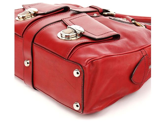 Marc Jacobs Borsa Tote Venetia in pelle rossa - vista 9