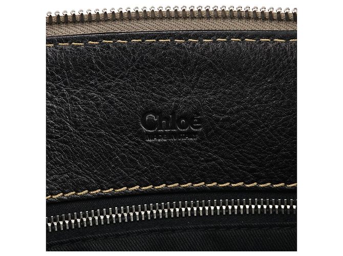 Chloé Borsa Tote Edith in pelle nera - vista 12