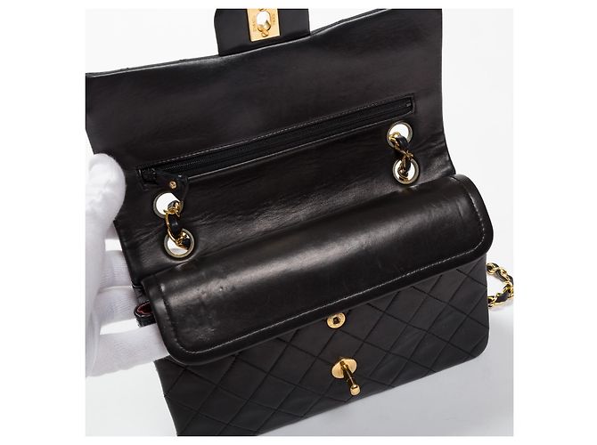 Chanel Borsa Double Flap Nero Pelle - vista 12