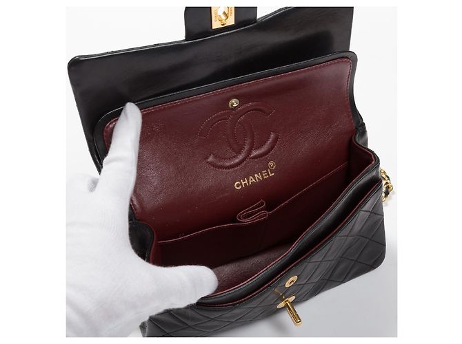 Chanel Borsa Double Flap Nero Pelle - vista 13