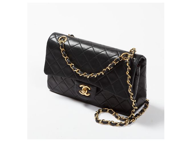 Chanel Borsa Double Flap Nero Pelle - vista 3