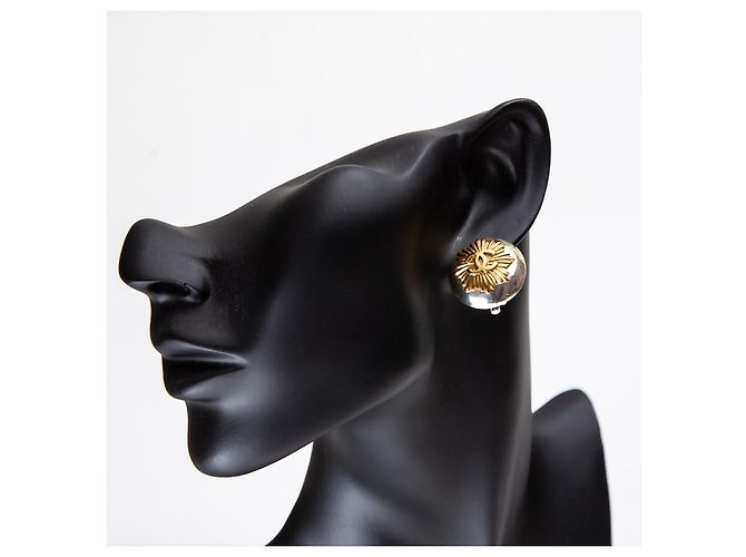 Orecchini a clip Chanel 96A Logo CC Oro e Argento - vista 2