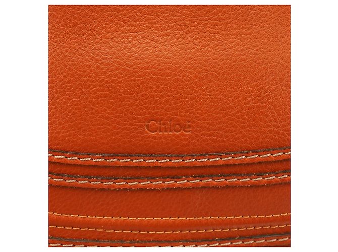 Chloé Borsa Marcie 2-Way in pelle marrone chiaro - vista 6