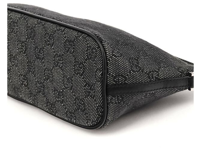 Gucci 07198 Anthracite Denim GG Boat Pochette - vista 10