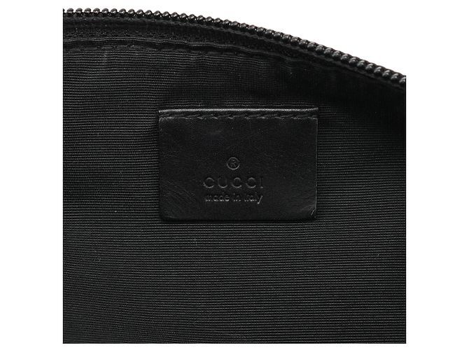 Gucci 07198 Anthracite Denim GG Boat Pochette - vista 11