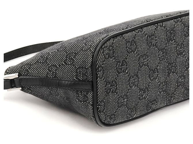 Gucci 07198 Anthracite Denim GG Boat Pochette - vista 9