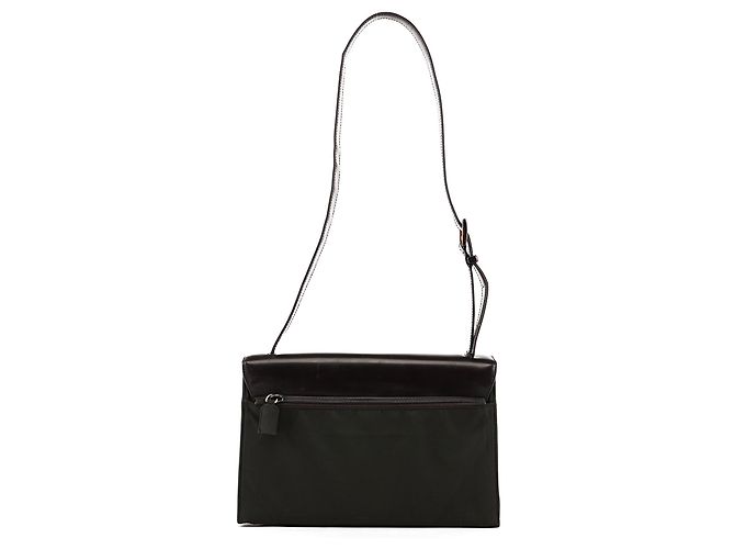 Prada Borsa a spalla in Tessuto Spazzolato Verde Militare - vista 3