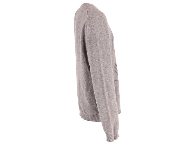 Kenzo Grey Flock bedruckter Pullover aus grauer Wolle - Ansicht 2