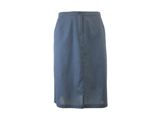 Falda Agnès b. Smoke de algodón gris Talla 36