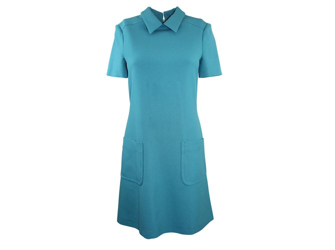 Tara Jarmon Dresses Blue Polyester Viscose  ref.5082