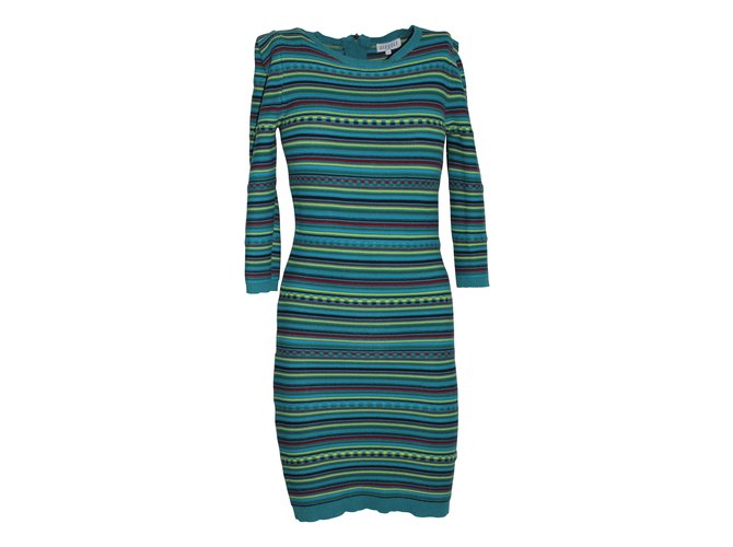 Claudie Pierlot Dresses Green Cotton  ref.5100