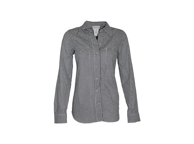 Camisa de cuadros Agnès b. de algodón blanco y negro