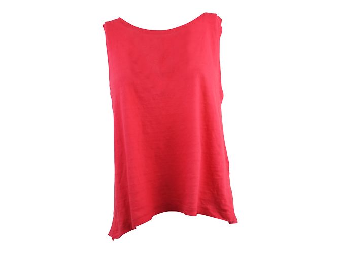Top in cotone rosso Maje