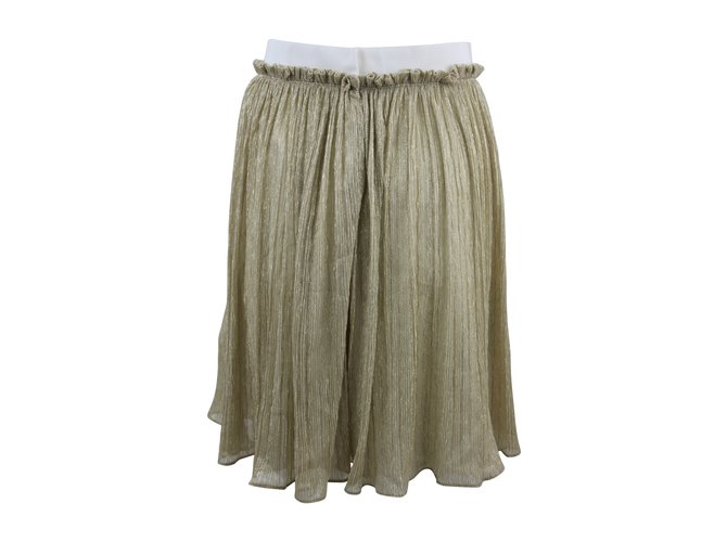 Claudie Pierlot Skirts Golden Polyester  ref.5152