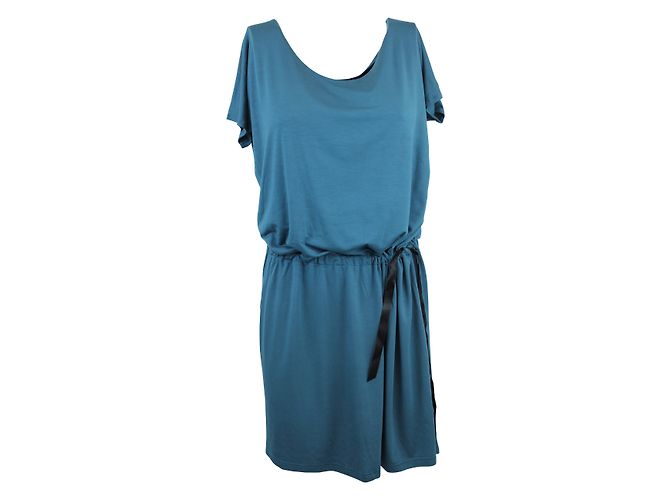 Agnès b. Kleid aus Viscose in Grün
