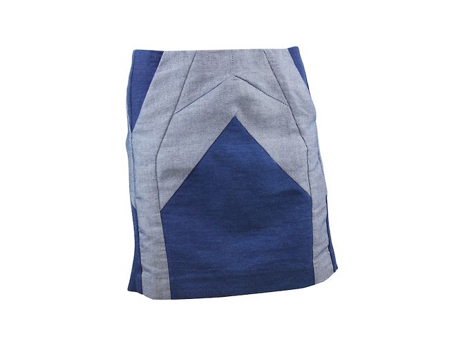 Gonna geometrica blu Maje