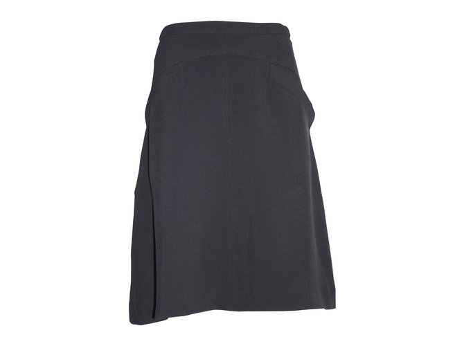 Miu Miu Skirts Black Viscose Acetate  ref.5179