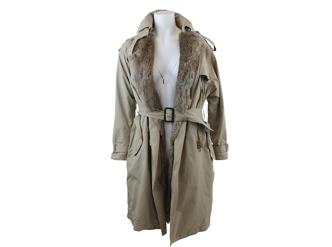 Trench Phillip Lim Beige con Pelliccia