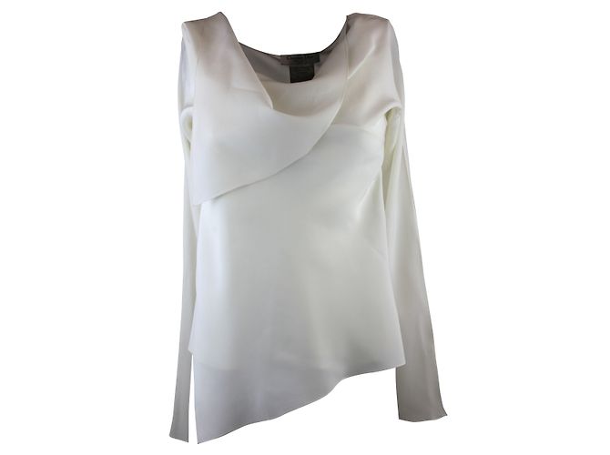 Christian Dior Seidentop Weiß Creme Roh